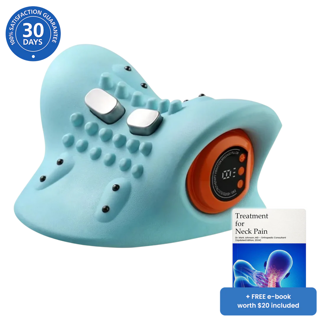 Cervical Neck Traction Massager - 3 Mode Heat Therapy Pillow for Pain Relief & Relaxation