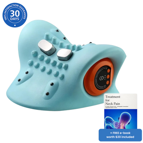 Cervical Neck Traction Massager - 3 Mode Heat Therapy Pillow for Pain Relief & Relaxation